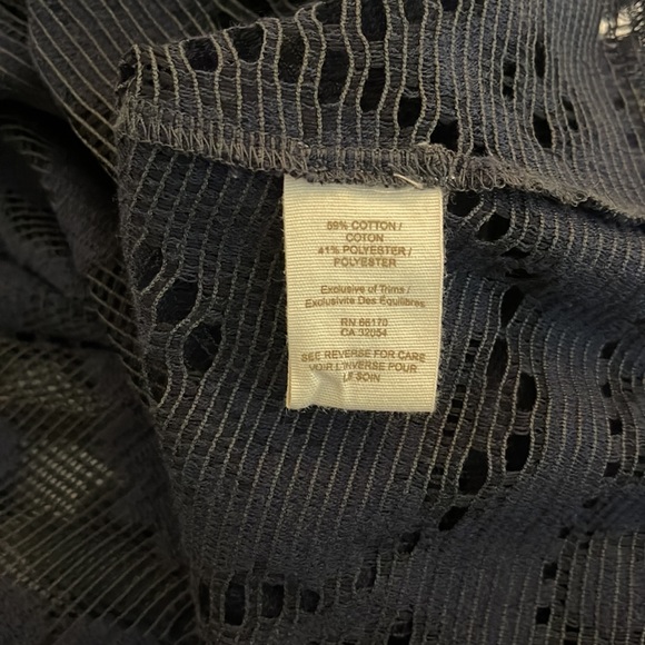 Free People | size Small | Navy Lace Tunic - Picture 6 of 6